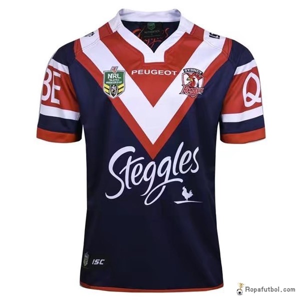 Camiseta Rugby Sydney Roosters NRL Replica Primera Ropa 2017 Azul